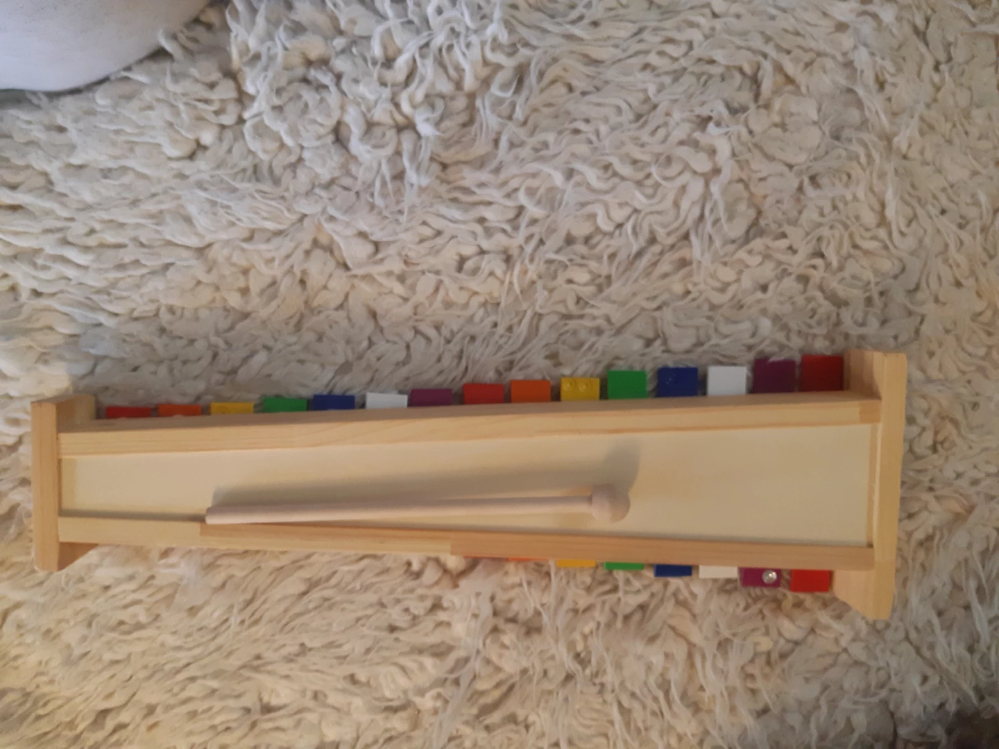 Wooden Xylophone with 15 Coloured Keys 🥕 - photo 2
