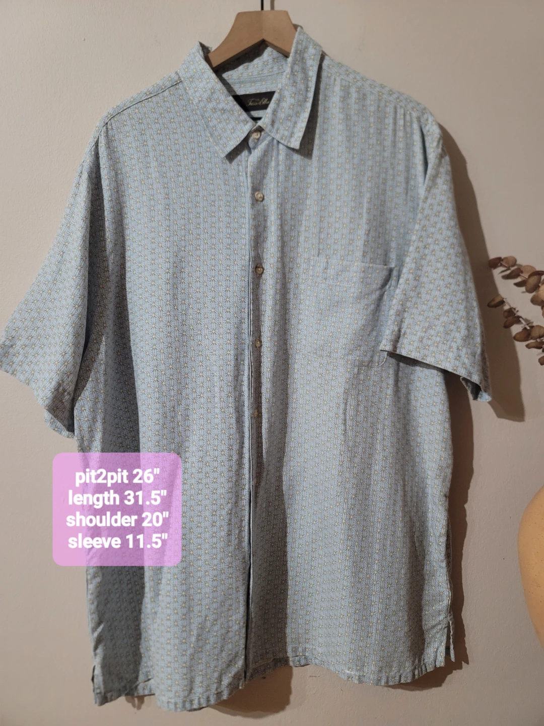 Tasso Elba Silk Linen Blend Button Coastal Mediterranean Sz XXL - photo 3