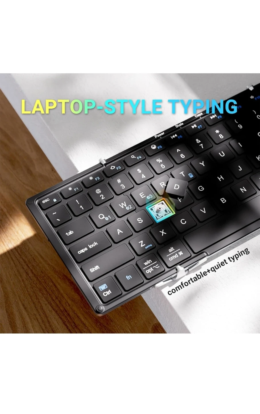 NewiClever Foldable Bluetooth Keyboard,Folding Wireless - photo 3