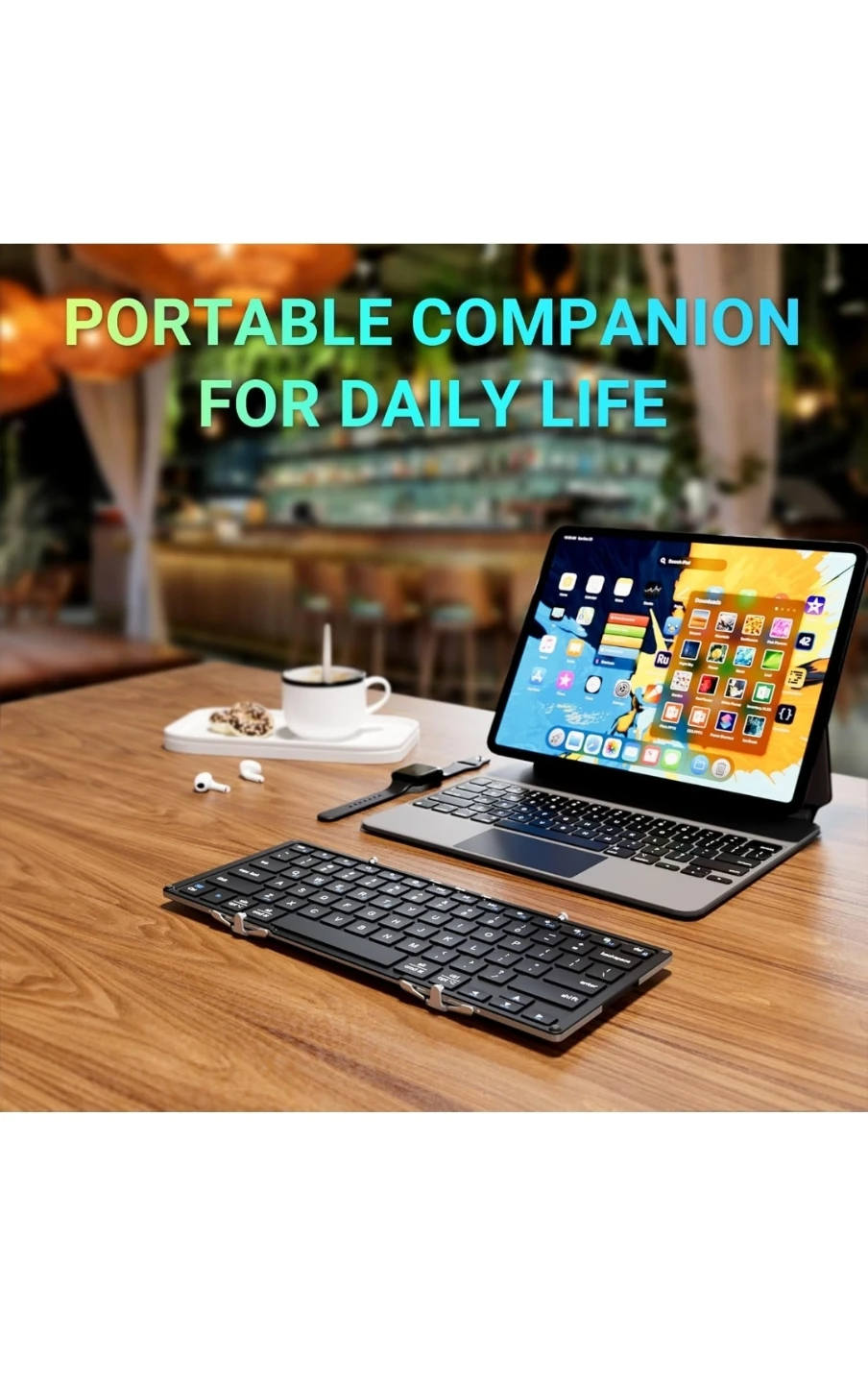 NewiClever Foldable Bluetooth Keyboard,Folding Wireless - photo 5