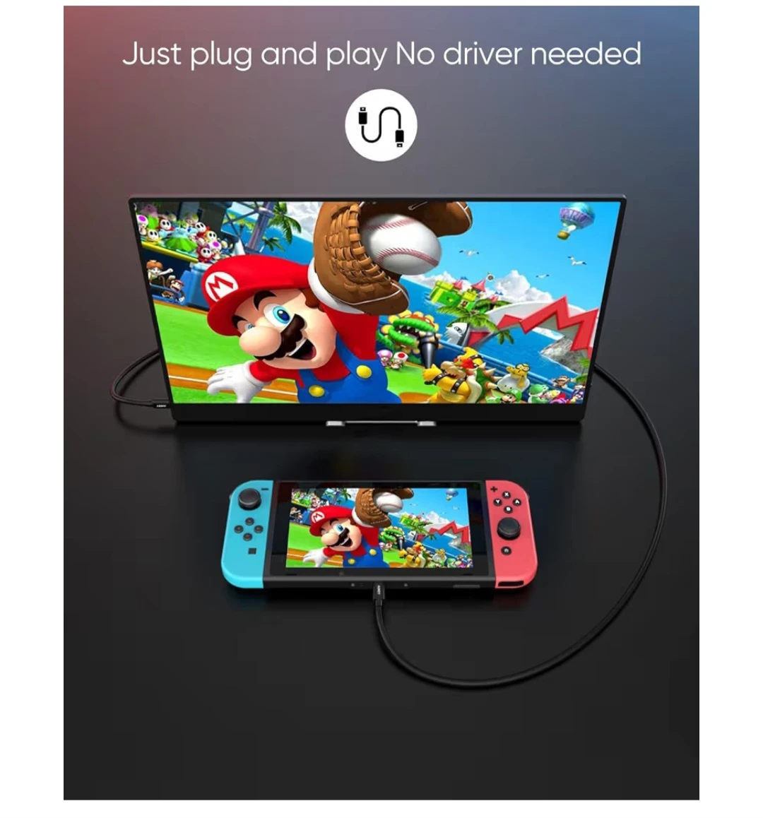 17.3" 144Hz FHD 1080P Portable Monitor with HDR - photo 5