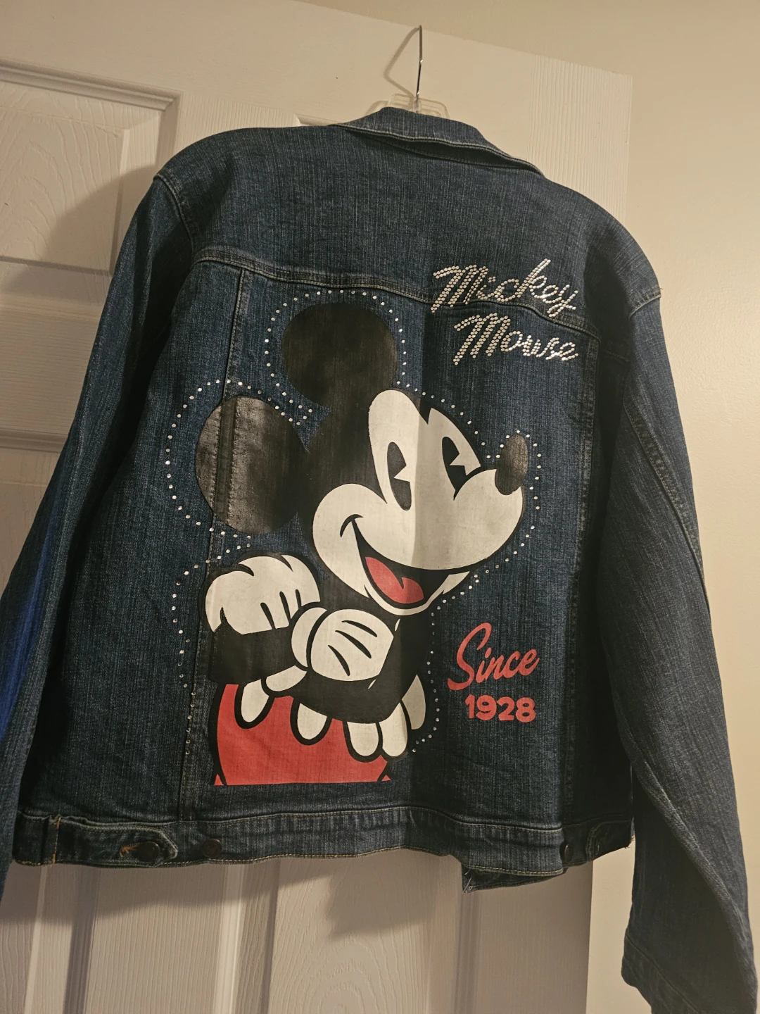 Adult Disney Mickey Mouse Denim Jacket  XL