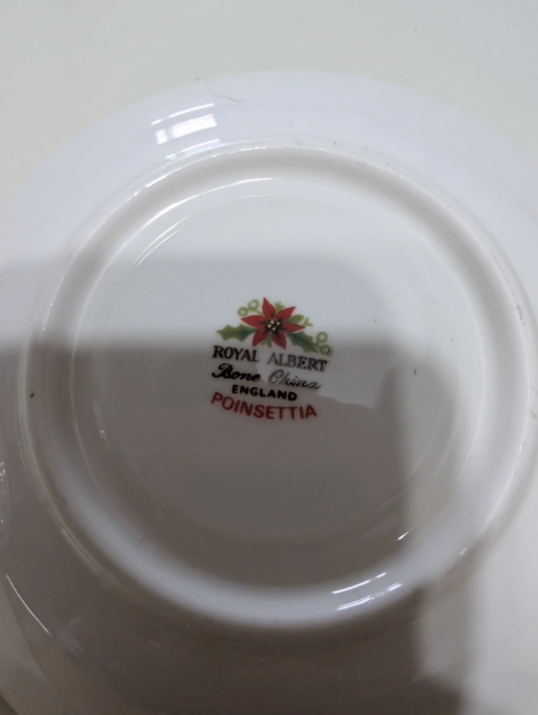 Royal Albert Poinsettia Bone China Teacup and Saucer - photo 3