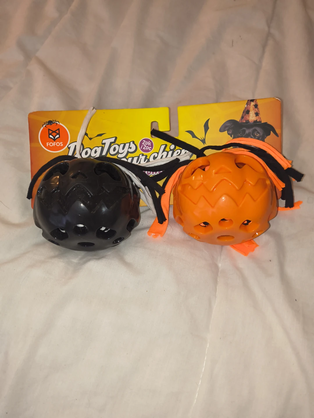 Fofos Dog Toys Halloween Treat Balls 2 Pack