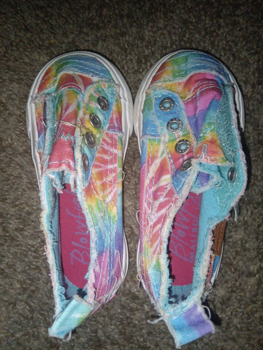 Blowfish Malibu Tie-Dye Canvas Sneakers - Toddler Size 6