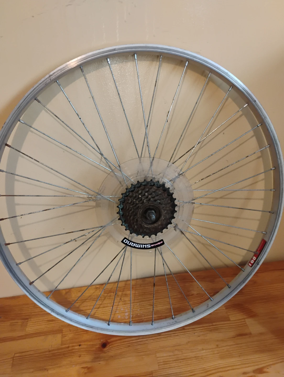 Shimano Rear Bike Wheel with Cassette 26inch