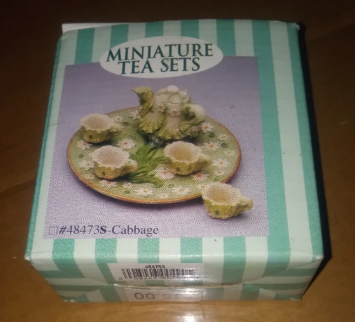 Miniature Tea Sets - Cabbage Design