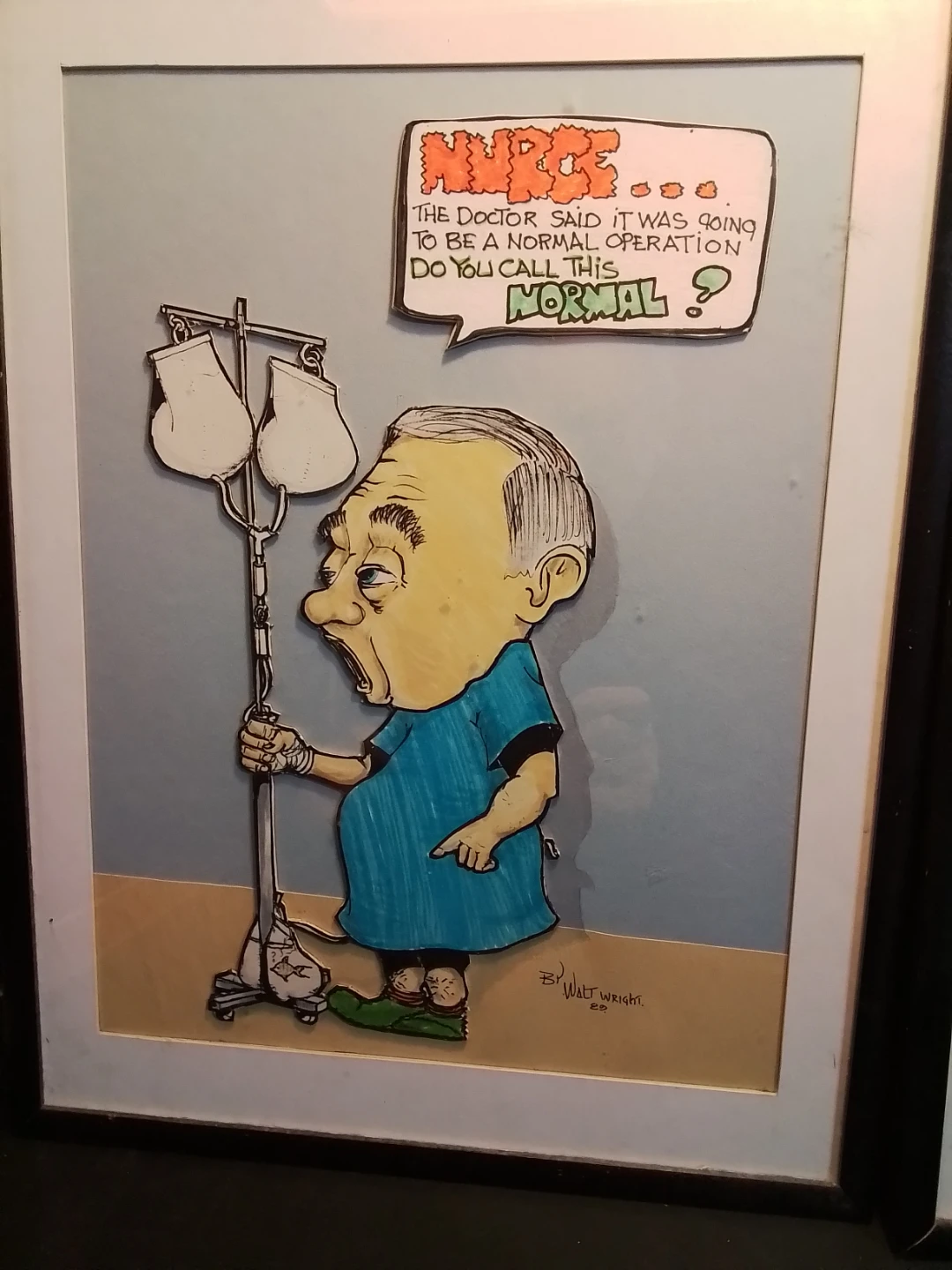 Vintage Cartoon Sketches Artist Signed Walt Wright 13x17" I - photo 2