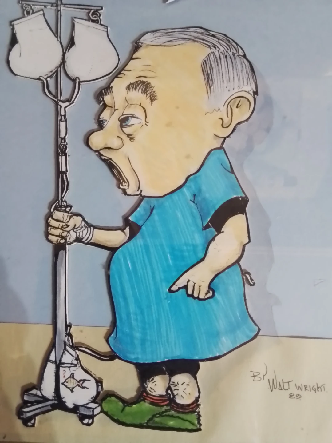 Vintage Cartoon Sketches Artist Signed Walt Wright 13x17" I - photo 5