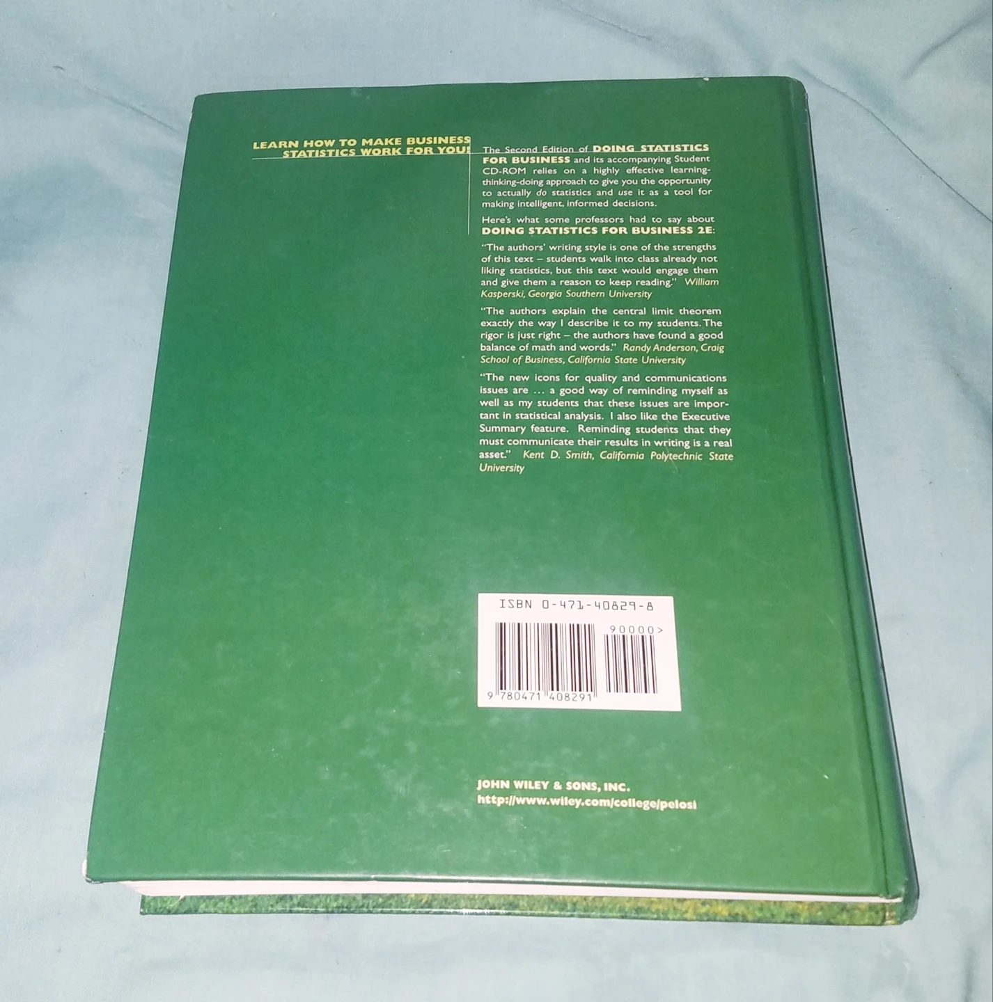 Doing Statistics for Business with Excel With Unused CD - photo 3