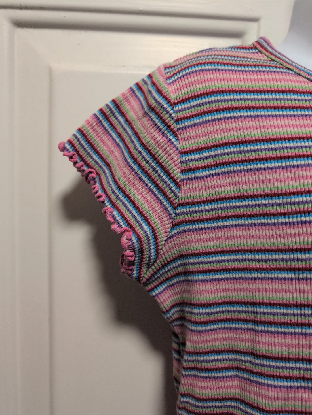 The Place Girls Striped Cotton T-Shirt - Size L 10/12 - photo 2