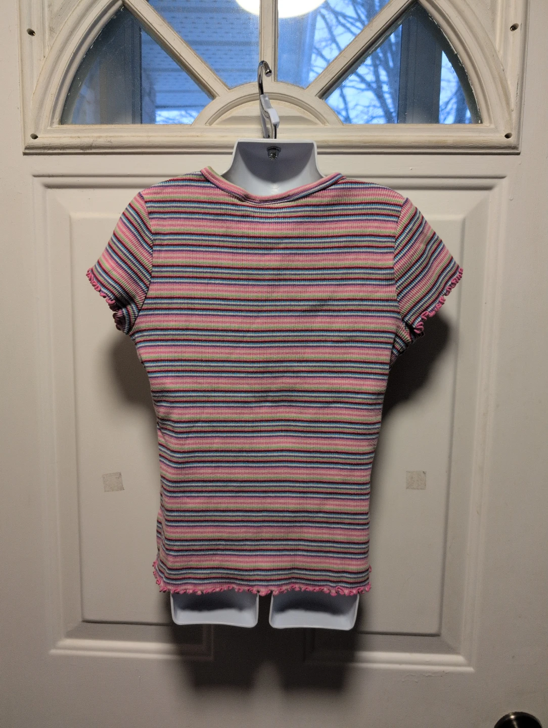 The Place Girls Striped Cotton T-Shirt - Size L 10/12 - photo 3
