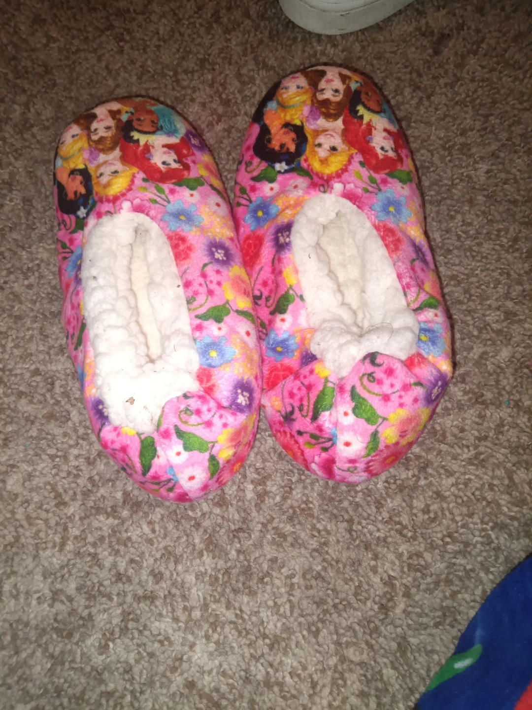 Princesses & Flowers Slippers - Pink