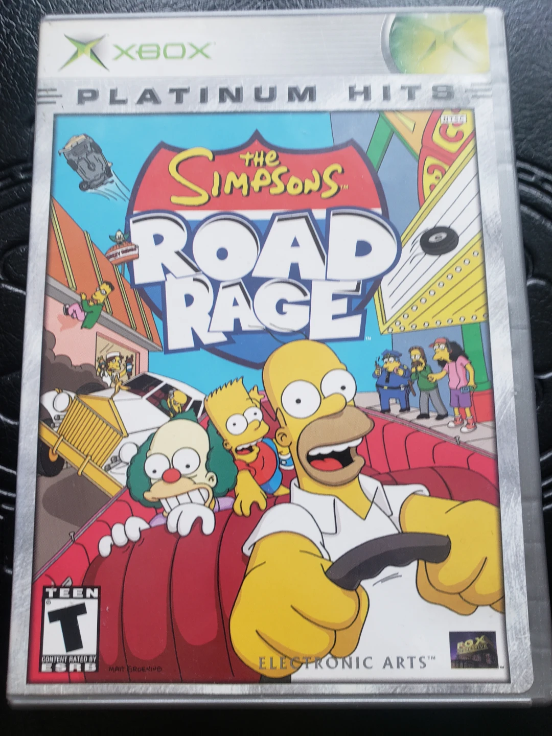 Xbox The Simpsons ROAD RAGE platinum hits