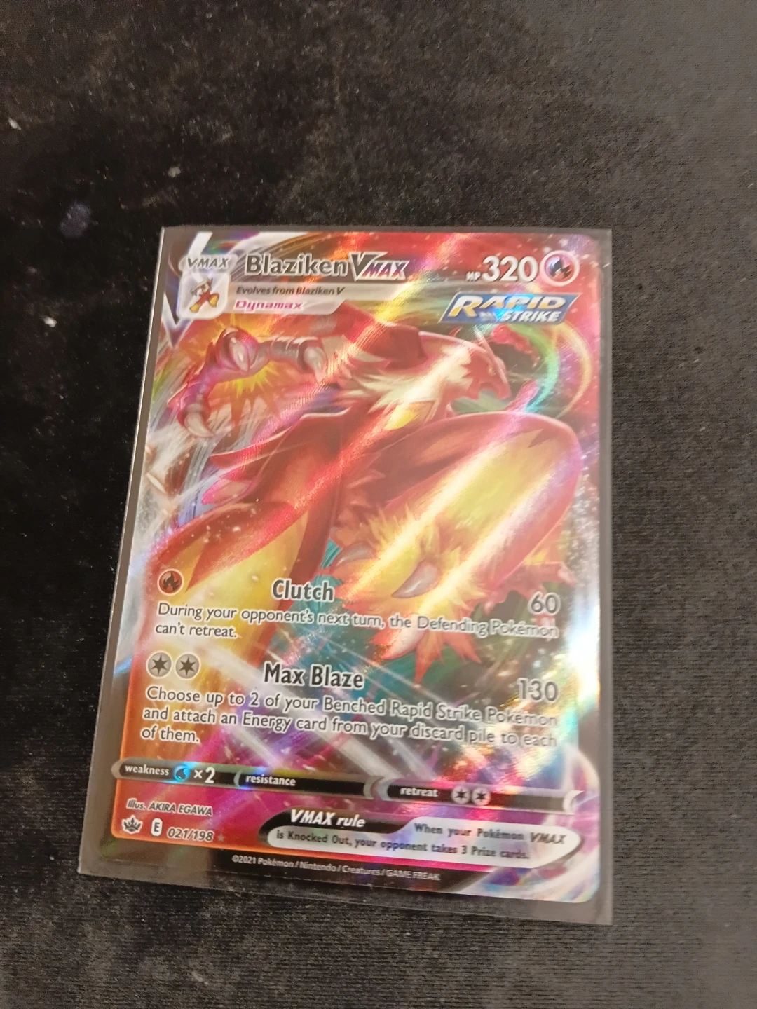 Pokémon Blaziken VMAX Card
