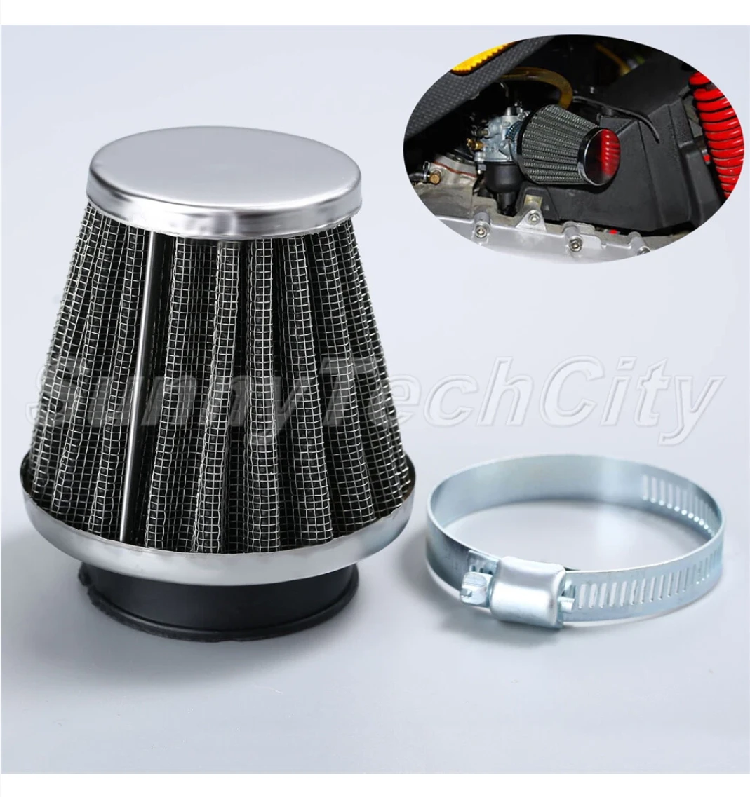 Motorcycle Air Filter with Clamp