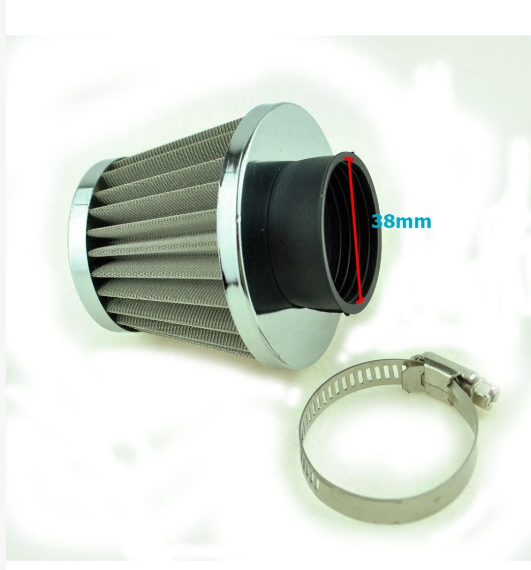 Motorcycle Air Filter with Clamp - photo 2