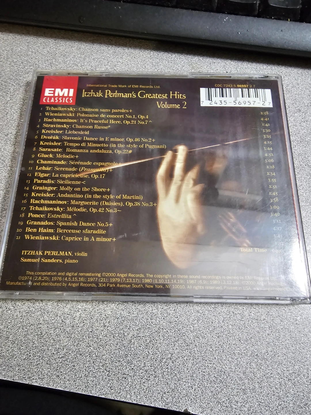 Itzhak Perlman's Greatest Hits Volume 2 CD - photo 4