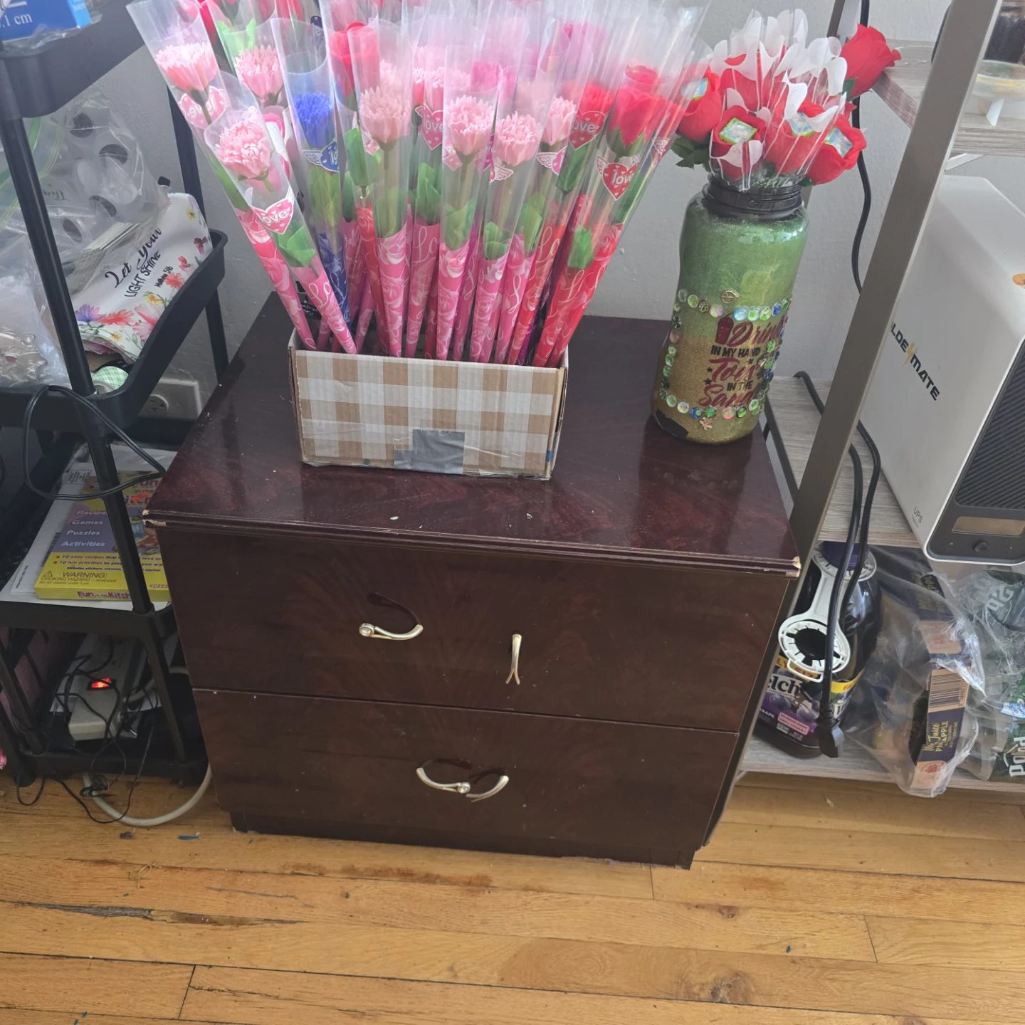 Artificial Roses and Carnations