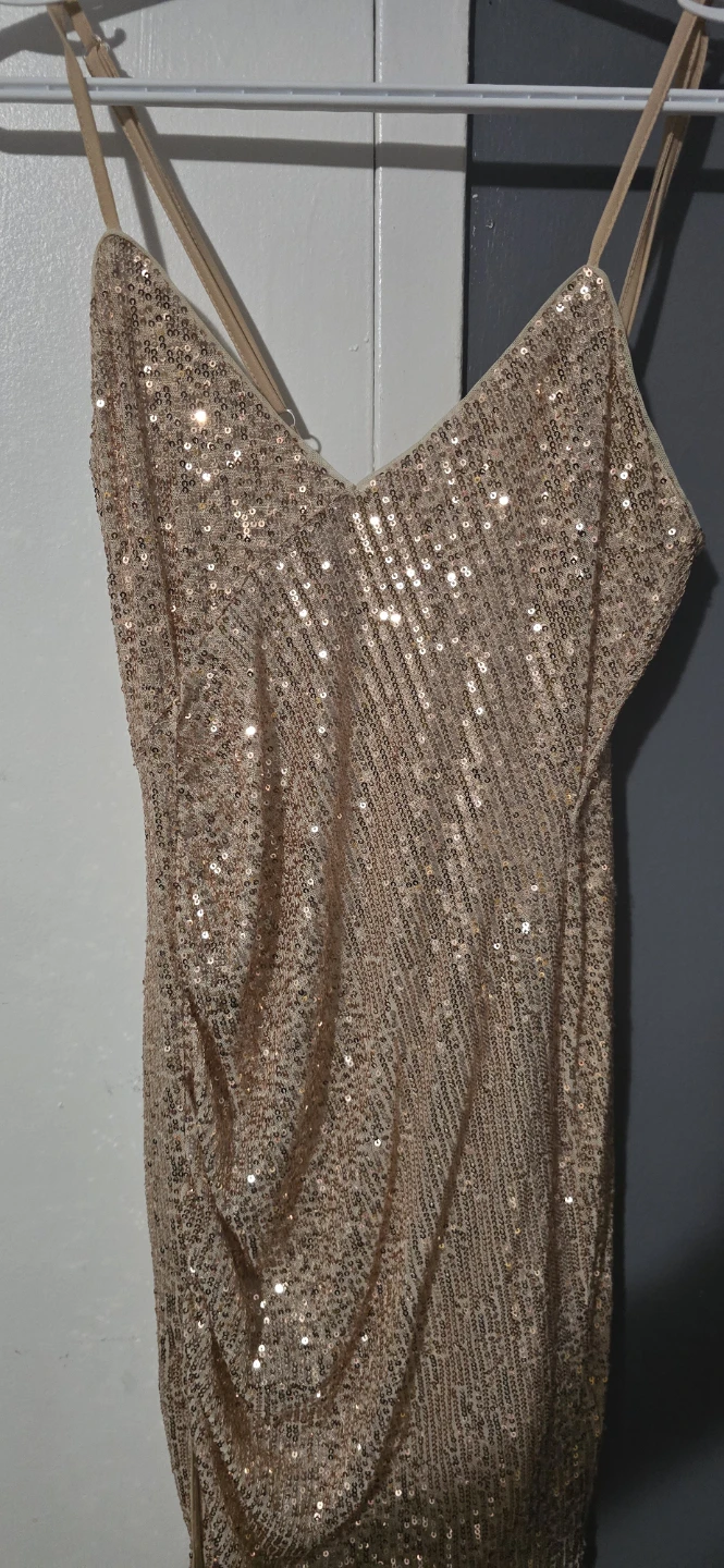 Sequin Fringe Mini Dress - photo 2