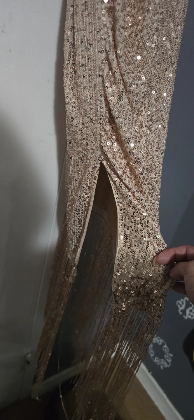 Sequin Fringe Mini Dress - photo 4