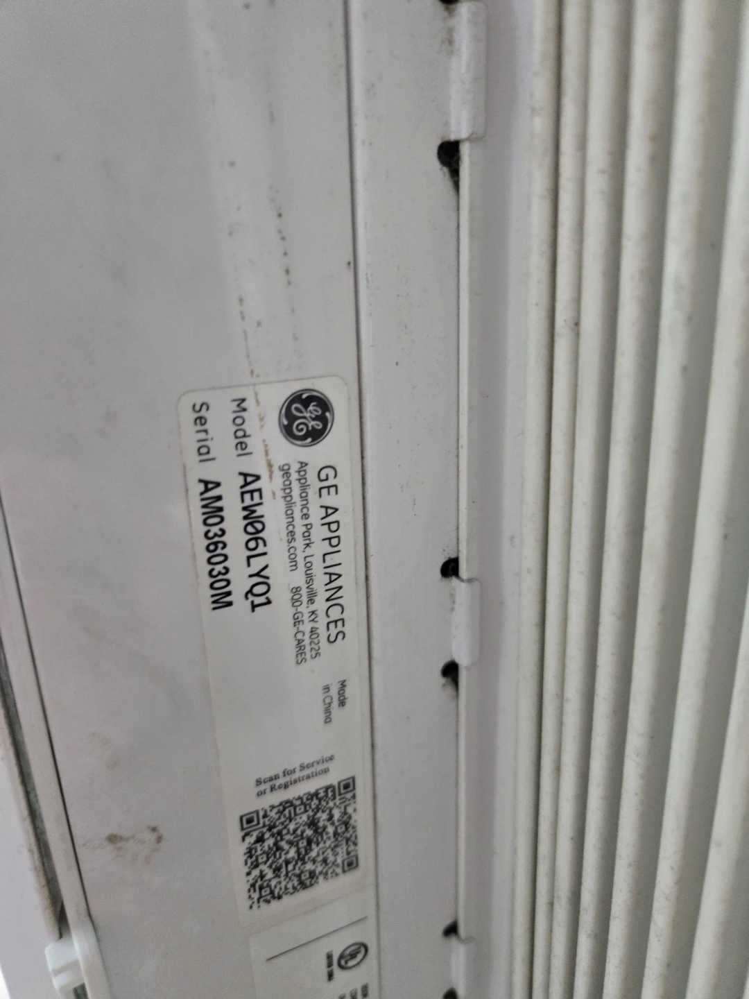 GE Appliances Window Air Conditioner - Model AEN06LYQ1 - photo 4