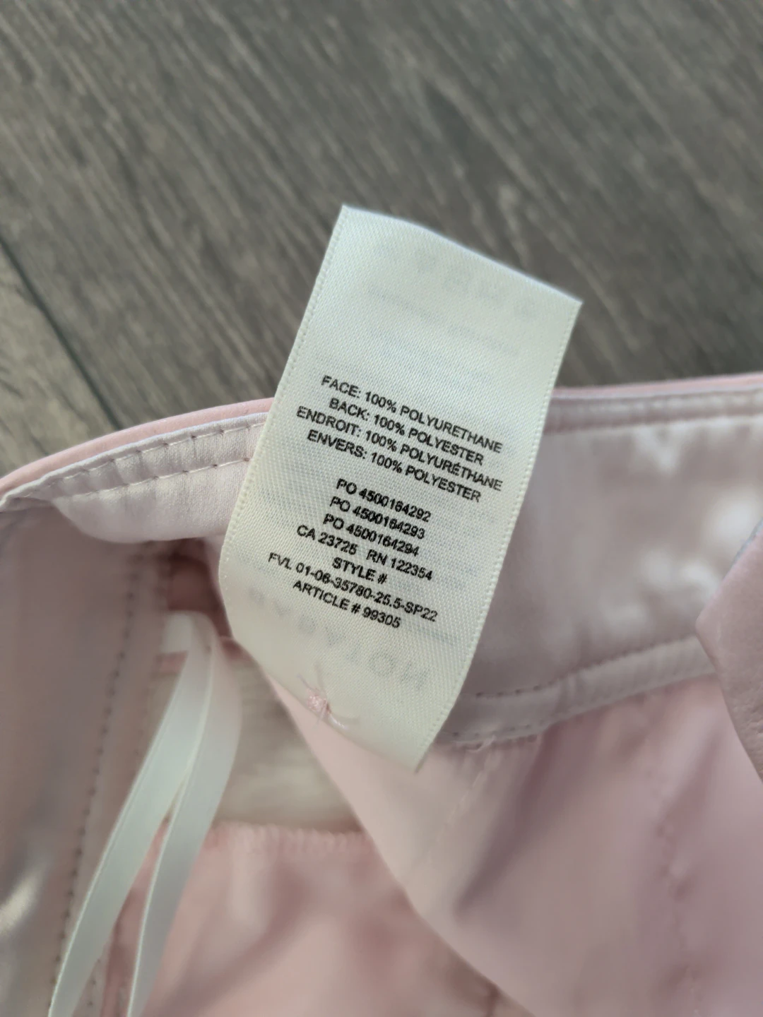 Babaton Pink Faux Leather Pants - photo 4