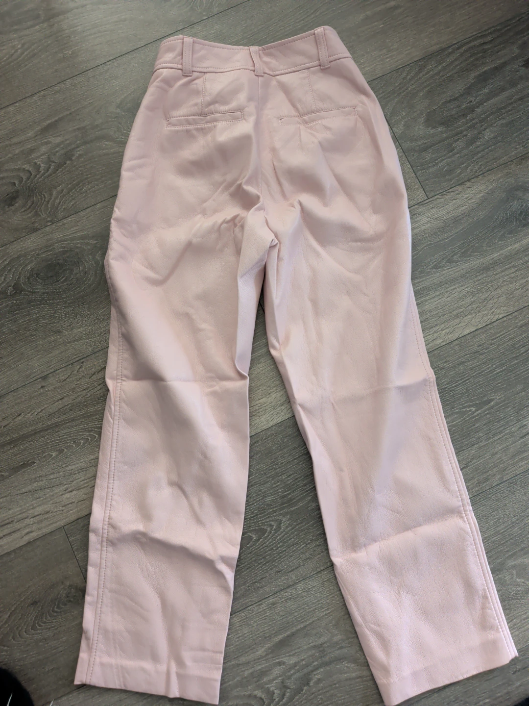 Babaton Pink Faux Leather Pants - photo 5