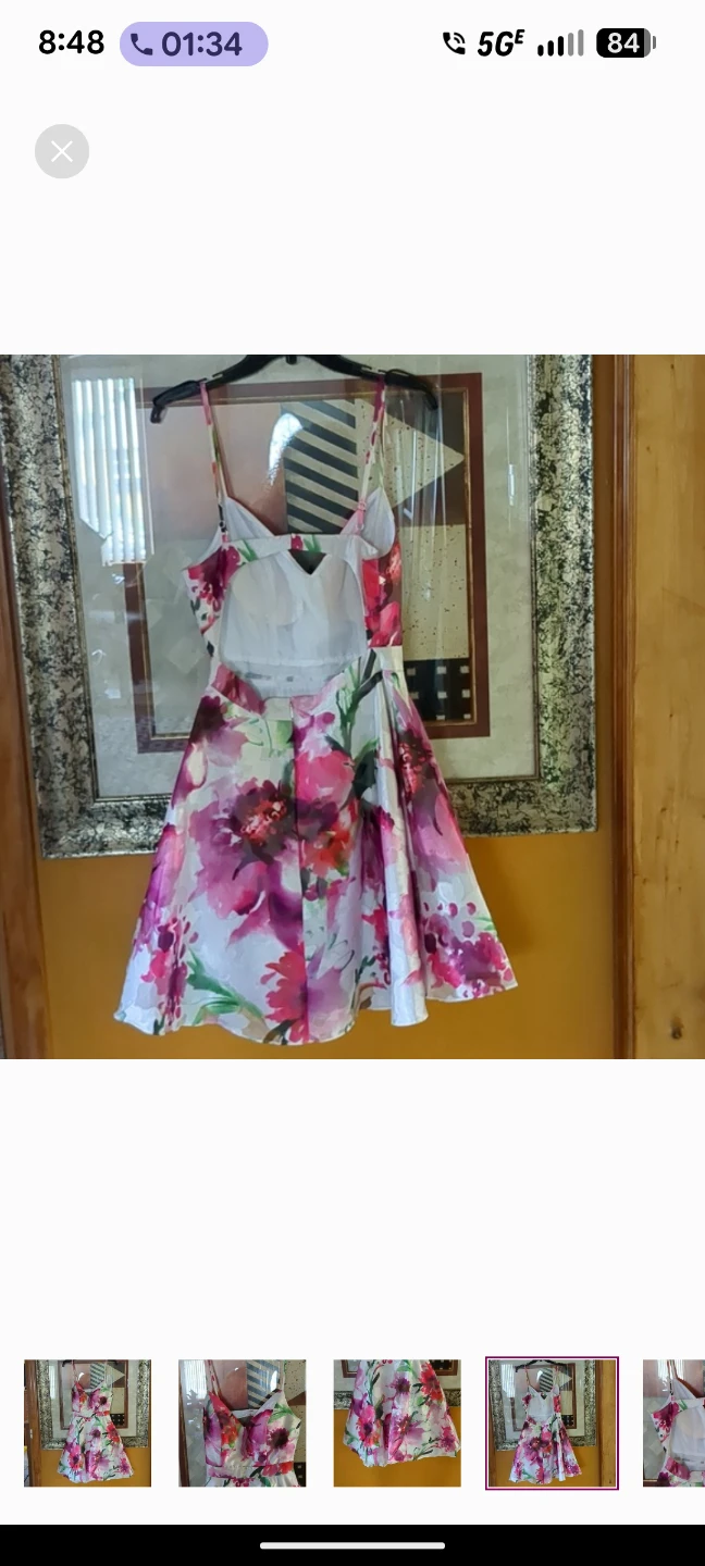 XSCAPE FLORAL FIT AND FLARE DRESS - photo 4