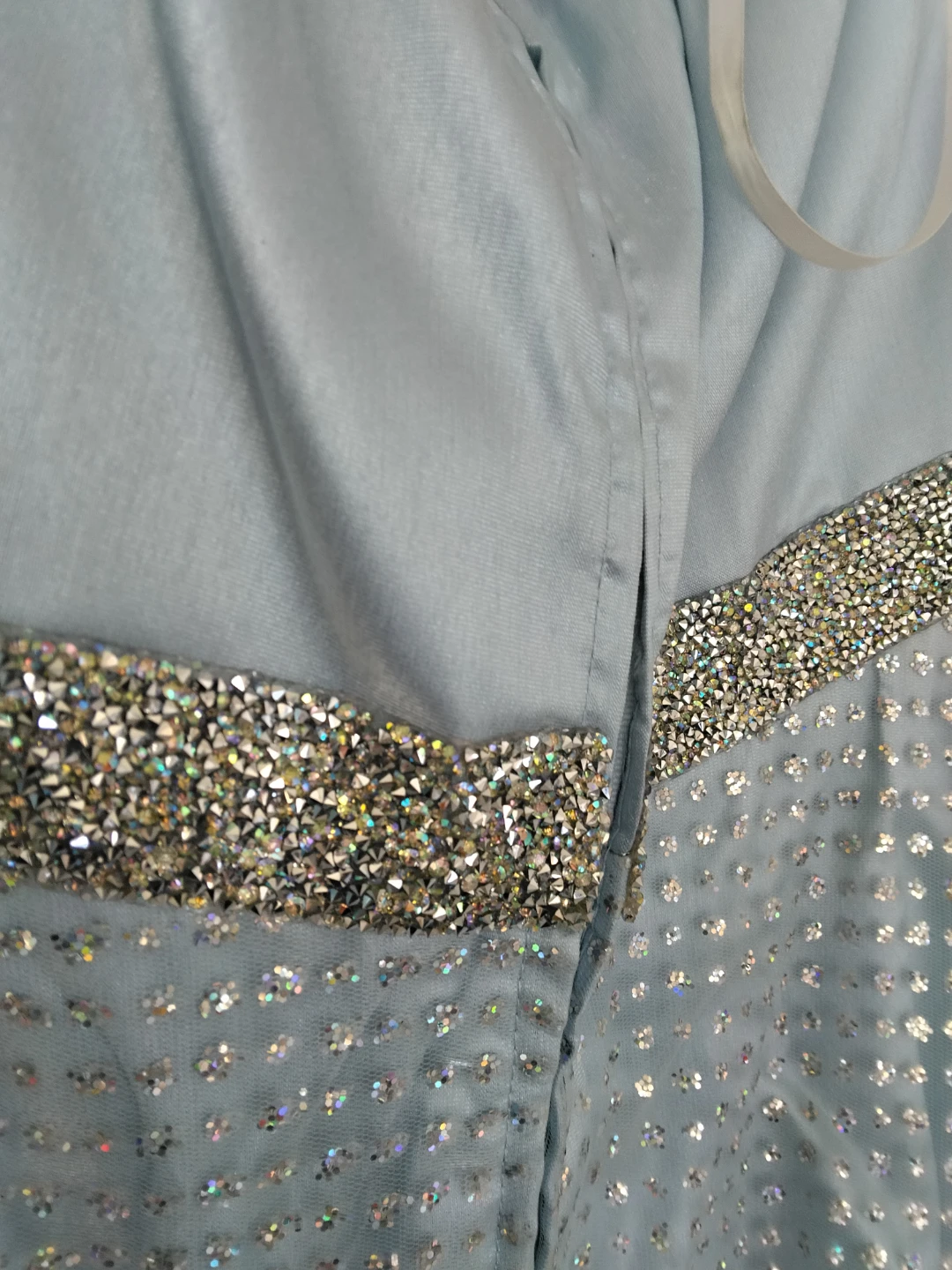Say Yes to the Prom Light Blue Beaded Gown - photo 4