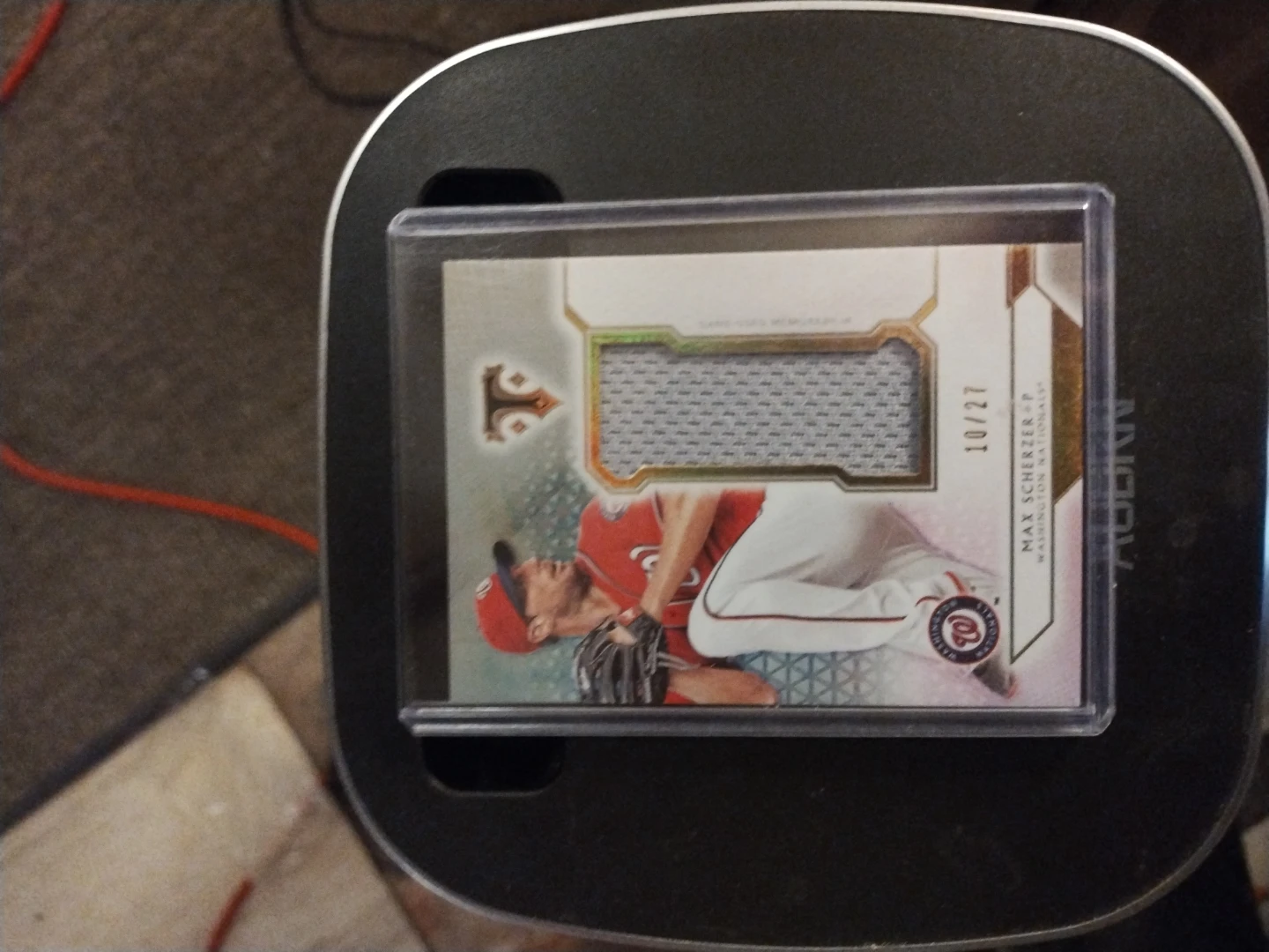 2018 Topps Triple Threads Max Scherzer Jumbo Relic Card 10/27