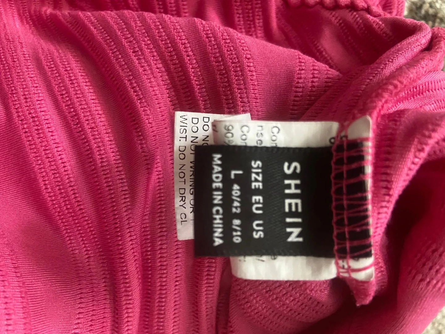 SHEIN Pink Ruffle Romper Size L - photo 3