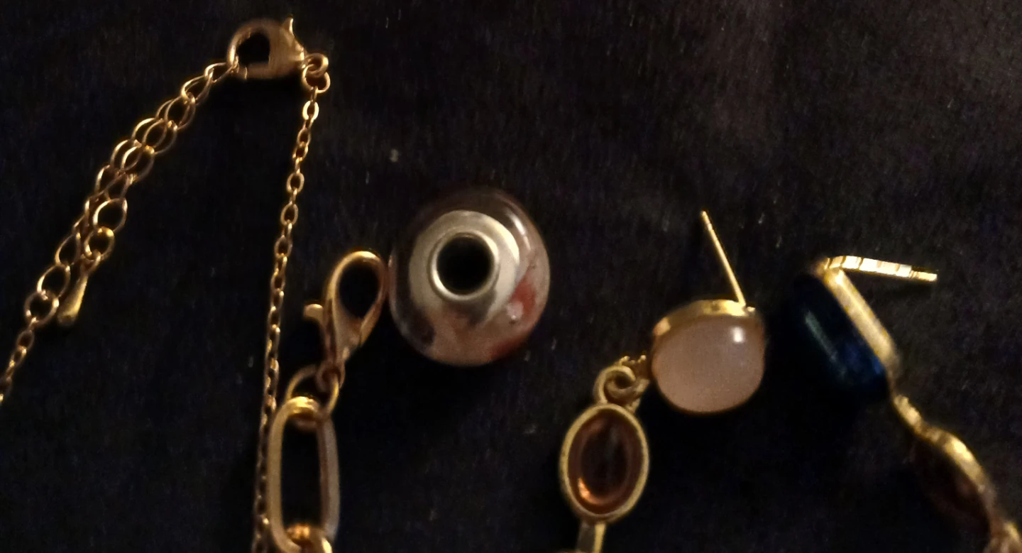 Gold-tone Charm Bracelet and Earrings Set - photo 5