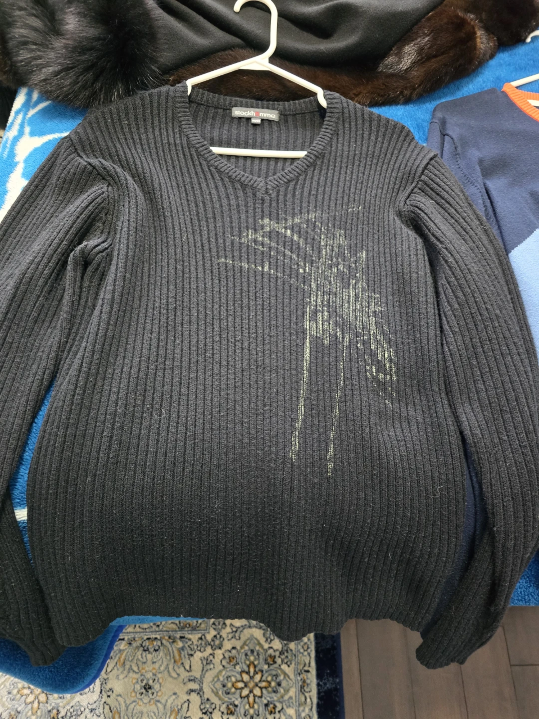 Men's Colour Block Crew Neck Sweater - photo 3