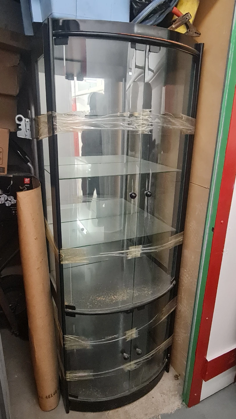 Curved Glass Display Cabinet
