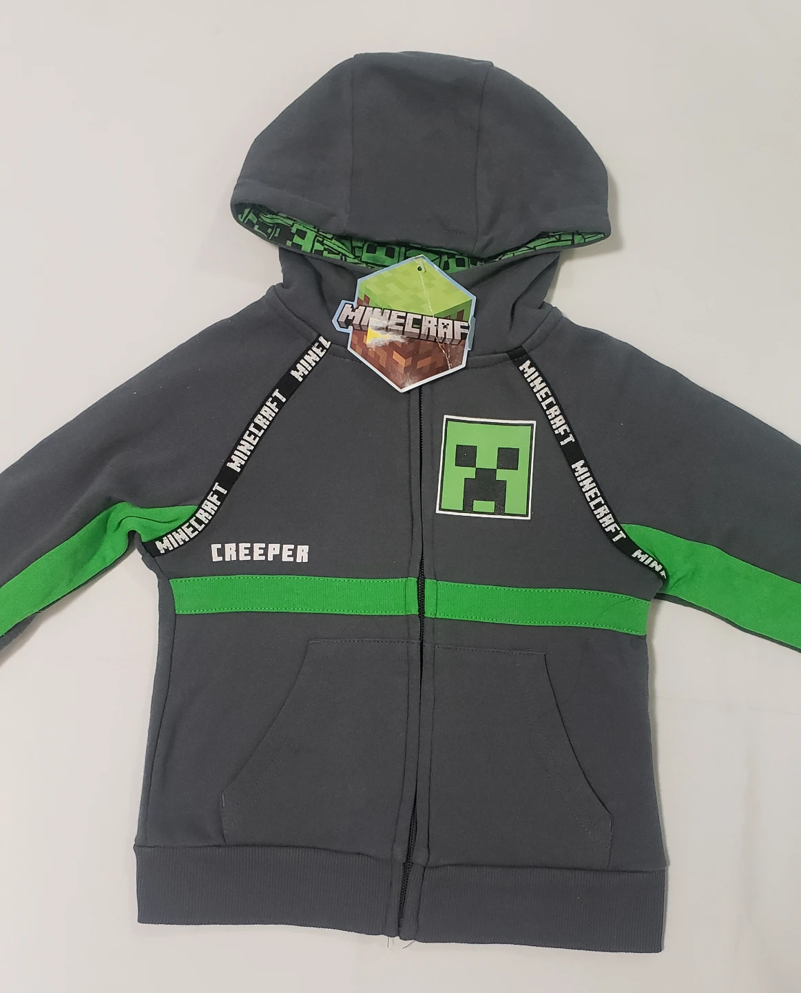 Brand new Boys Minecraft Hoodie With Hood Size 3