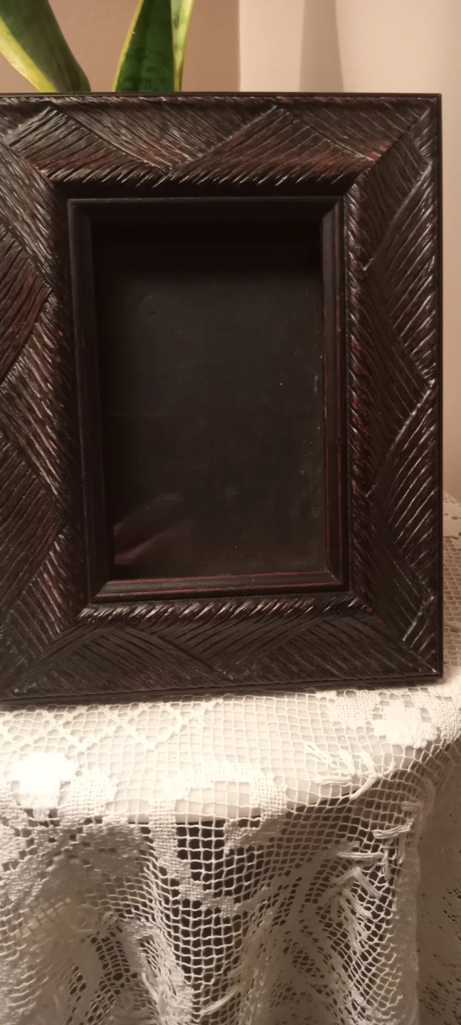 Dark Wood Picture Frame with glass