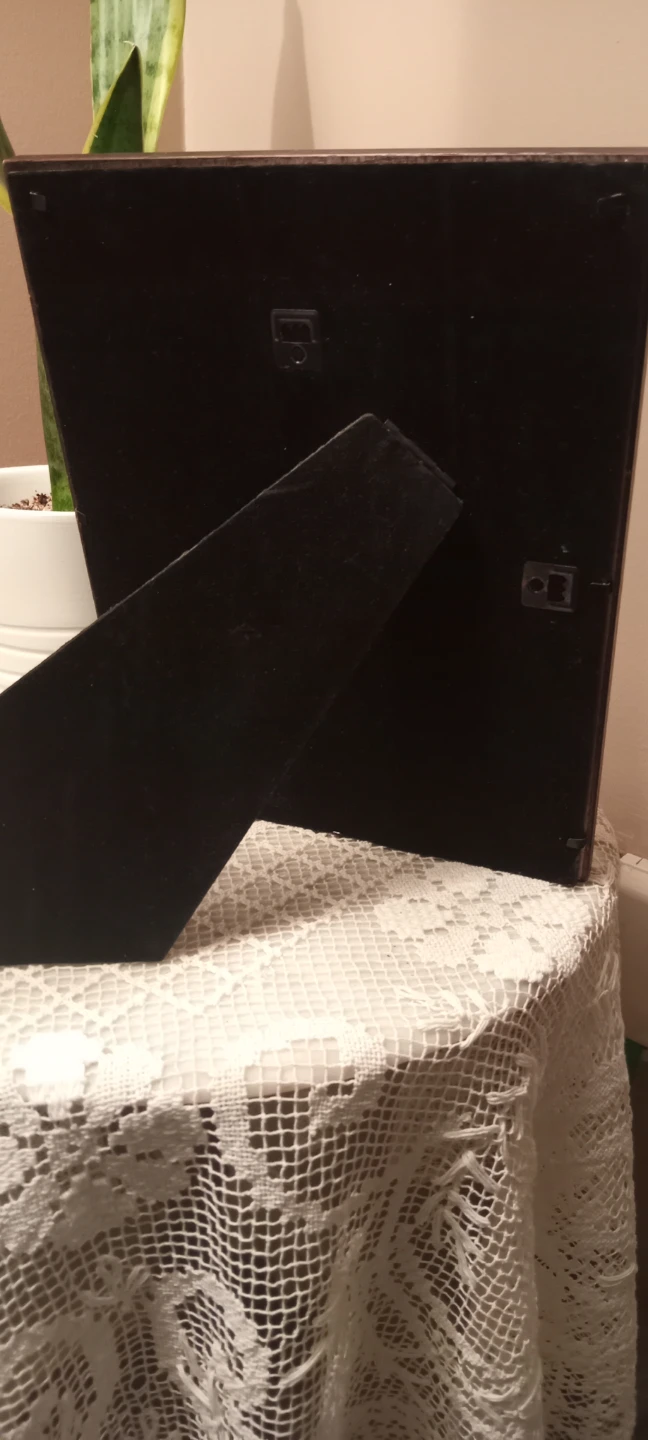 Dark Wood Picture Frame with glass - photo 2