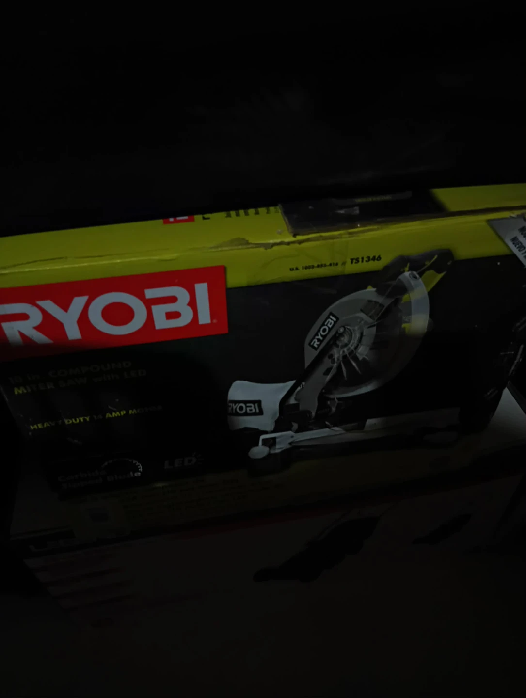 Ryobi 15-inch Compound Miter Saw with LED