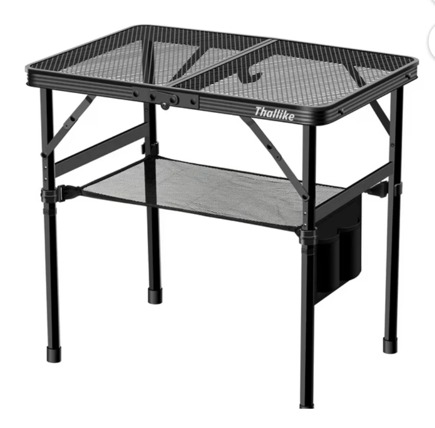 Thallike Black metal folding grill table - photo 3