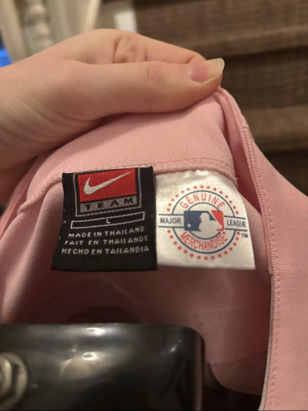Pink Toronto Blue Jays Nike MLB Baseball Jersey Kids Size L - photo 3
