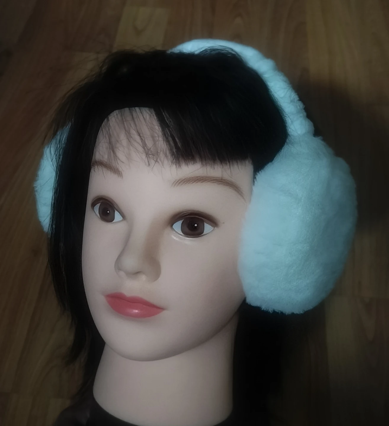 White Fuzzy Earmuffs