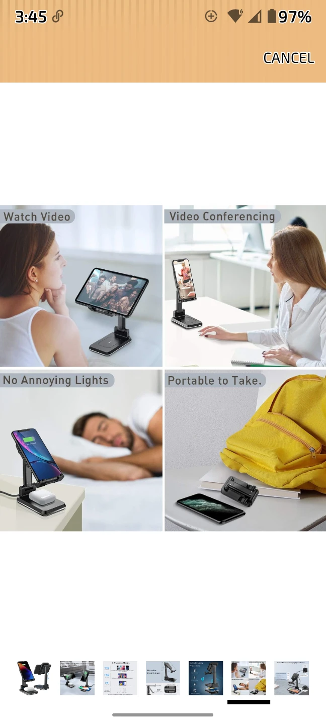 Dual Wireless Charger Stand for Phones and Earbuds - photo 5