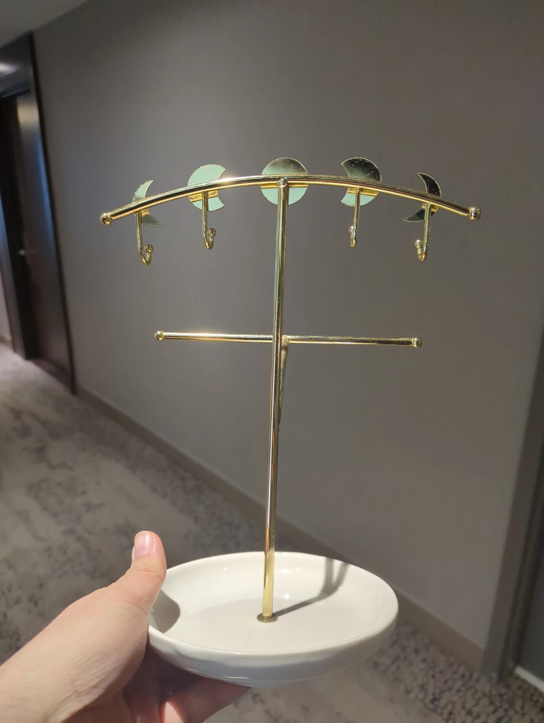 Gold Moon Phase Jewelry Organizer Stand 🧡 - photo 2