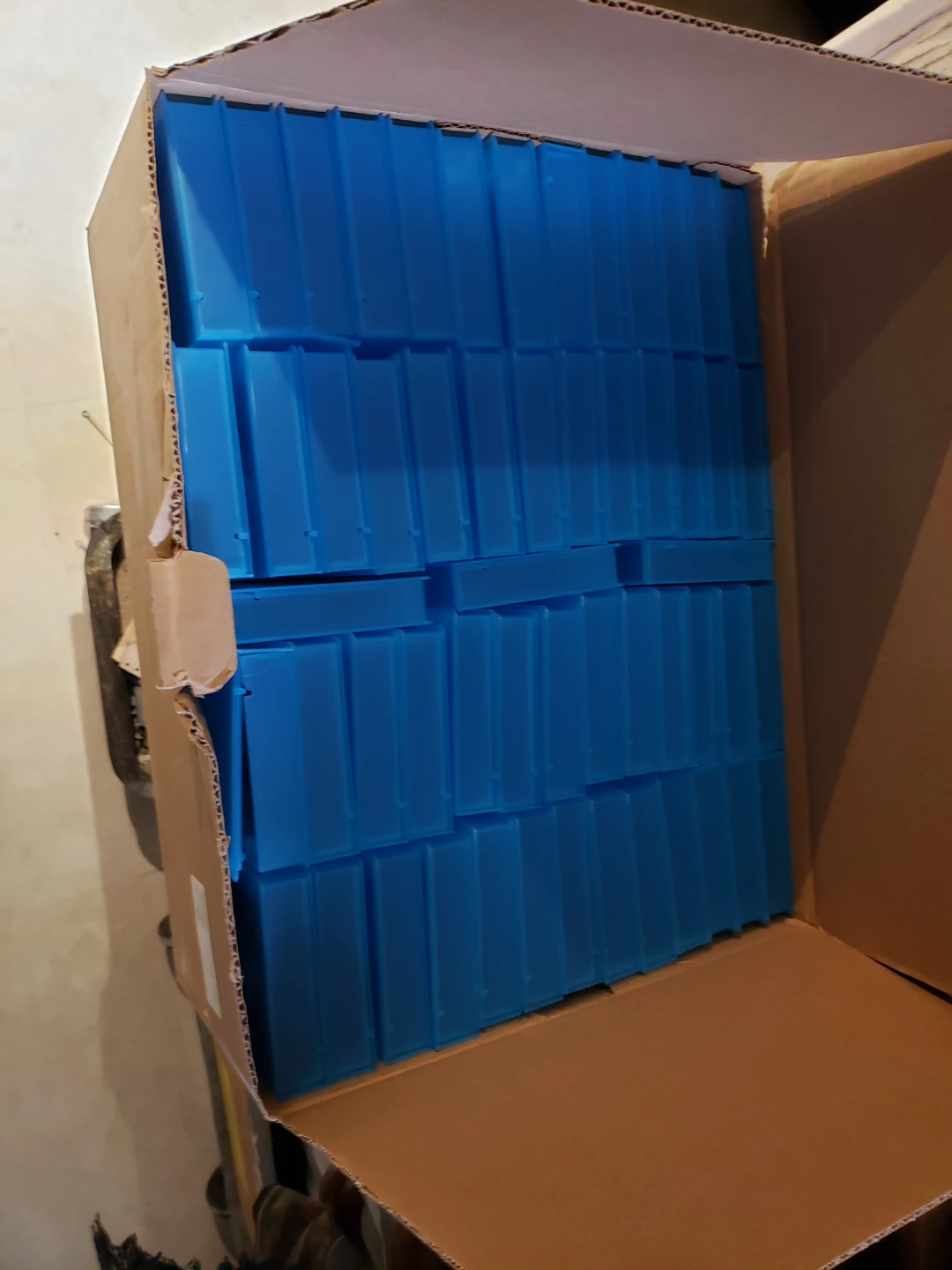 55 Blue Plastic VHS Cases - photo 2