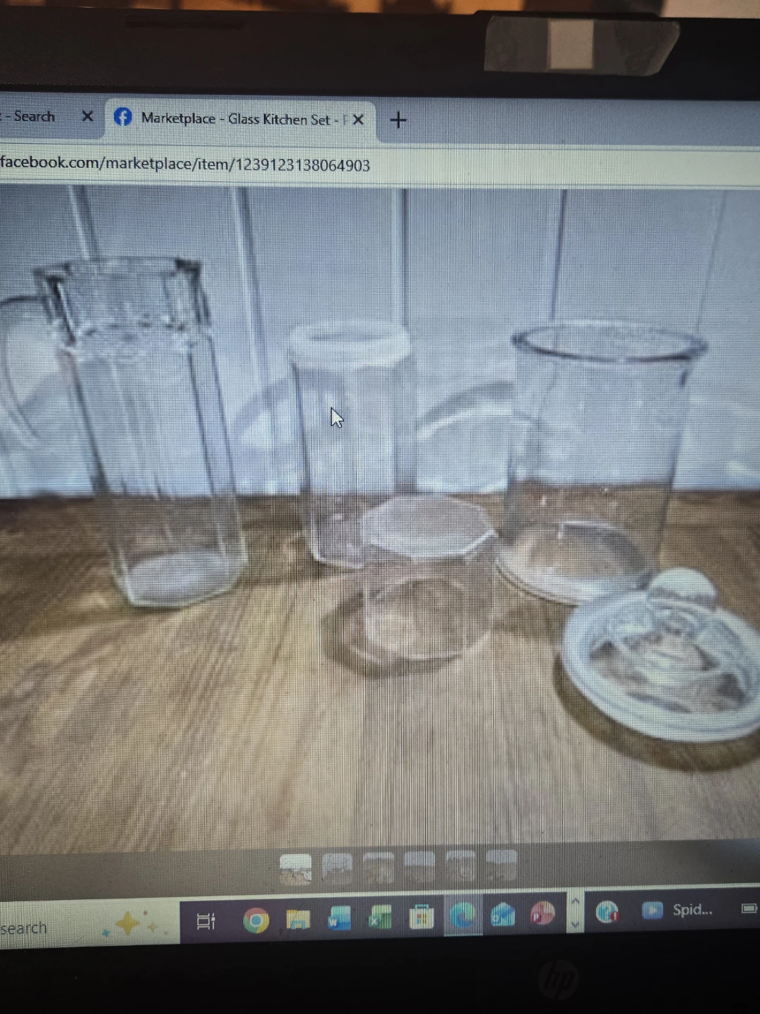 Glass Kitchen Set