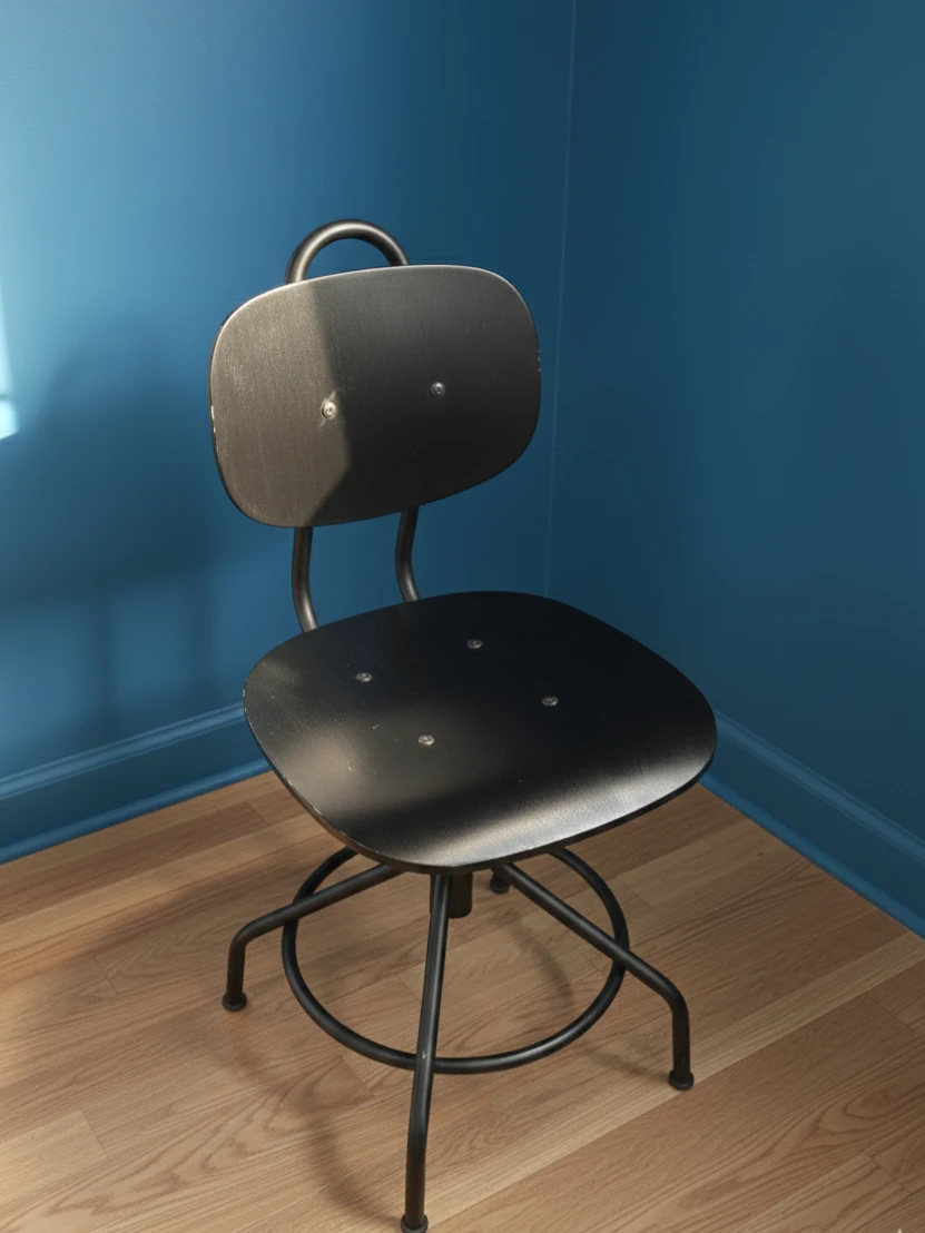 Black Industrial Style Office Chair