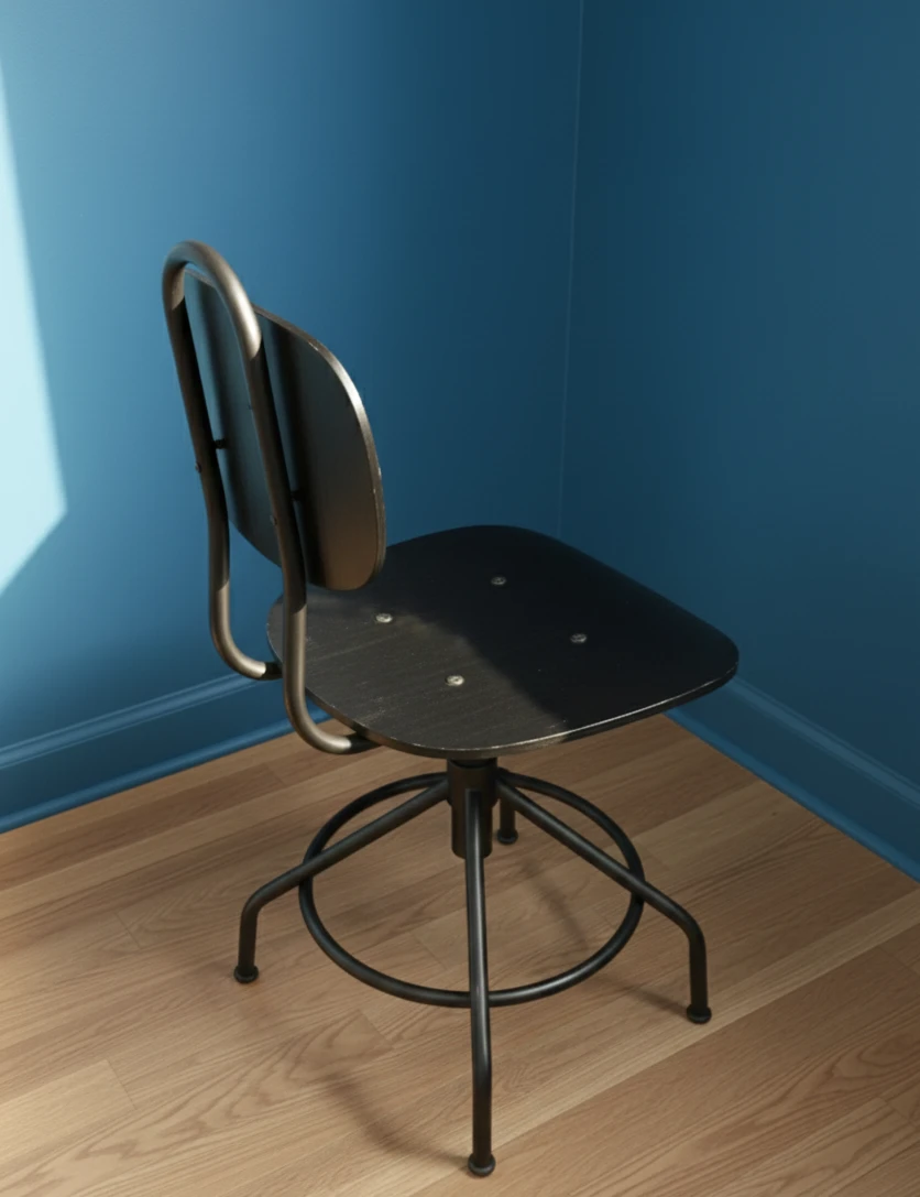 Black Industrial Style Office Chair - photo 2