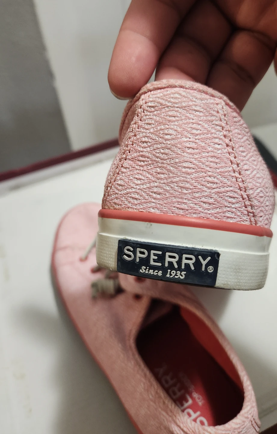 Sperry Top-Sider Pink Canvas Sneakers - photo 3
