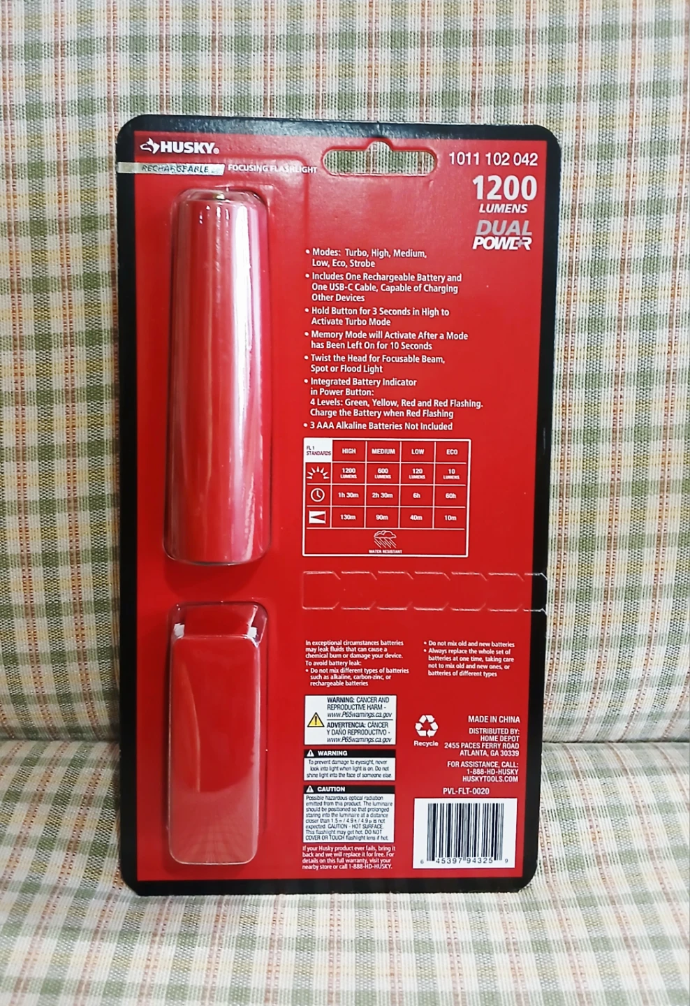 Husky Rechargeable Focusing LED Flashlight [1200 Lumens] *NEW* - photo 2